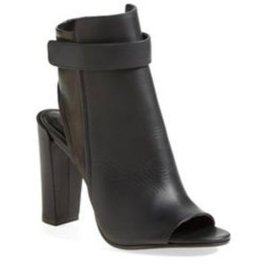 Vince Open Toe Booties Brigham Heels